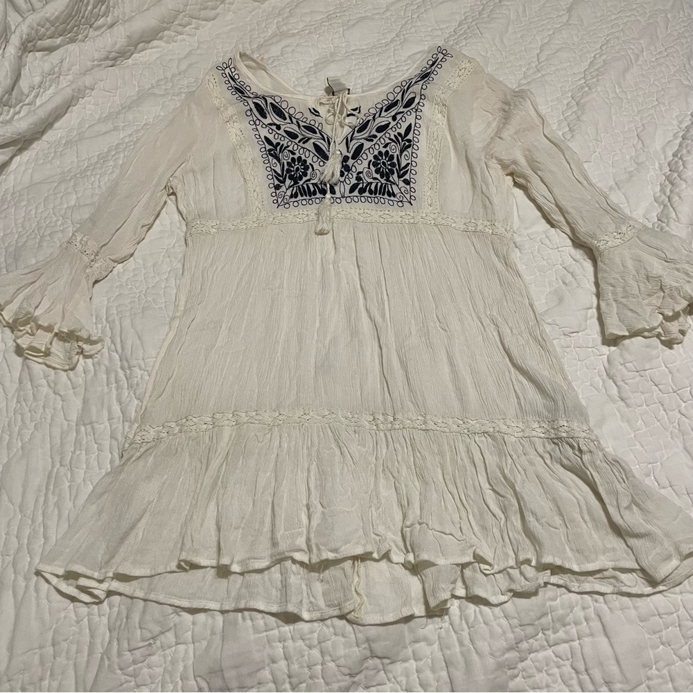 White boho dress #58